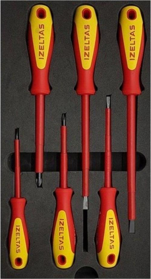 4140009106 Izoleli Elektrikçi Tornavida Seti 1000 Volt 6 Parça