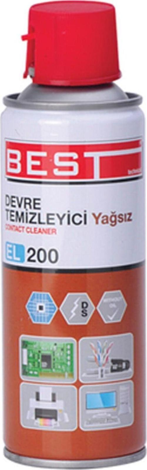 El200 Yağsız Elektronik Devre Temizleyici Sprey 200 Ml