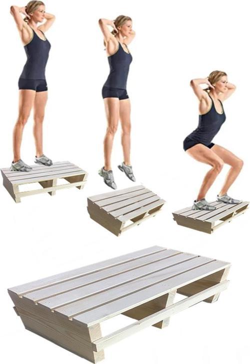 10 cm Yükseklikte Doğal Ahşaptan Ev Içi Kullanıma Uygun Kaymaz Tabanlı Step Tahtası 10x25x50 cm