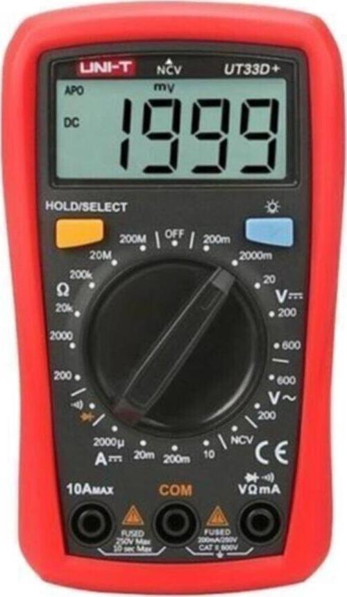 Unit Ut33D 600V 10A Dijital Multimetre - Multimetre - 2 Yıl