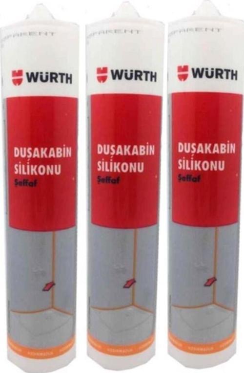Duşakabin Silikonu Şeffaf 3'Lü Set