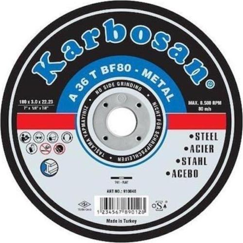 180X3Mm Metal Kesme Taşı (10'Lu Paket)