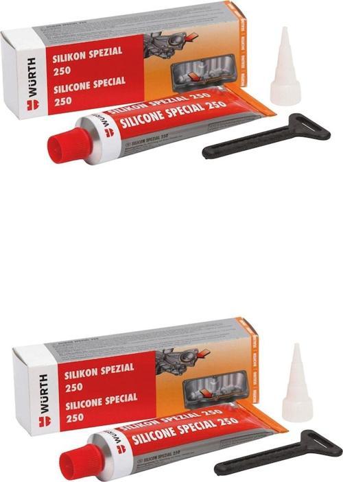 Silikon Sıvı Conta 250C 70 Ml / 2'Li Paket / Orjinal Alman Üretimi Renk Siyah