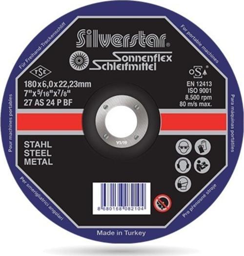 180 X 6,0 X 22,23 Mm Metal Kesici Disk 1 Adet