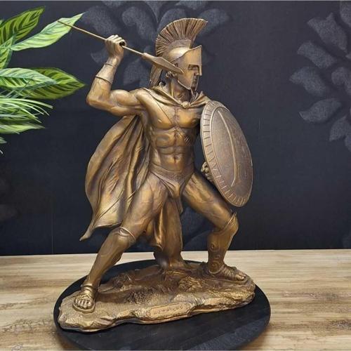 Leonidas Heykel Biblo 300 Spartalı Romalı Savaşçı Heykel Biblo Ev Ofis Dekoru Dekorasyon