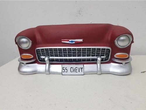 Chevrolet Duvar Heykeli Kırmızı Dekoratif Duvar Bibloofis Dekorasyonu