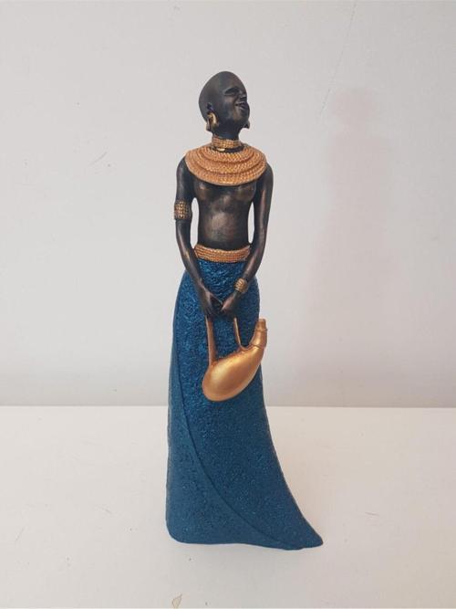 Ev Dekorasyon Afrikalı Kadın Biblo