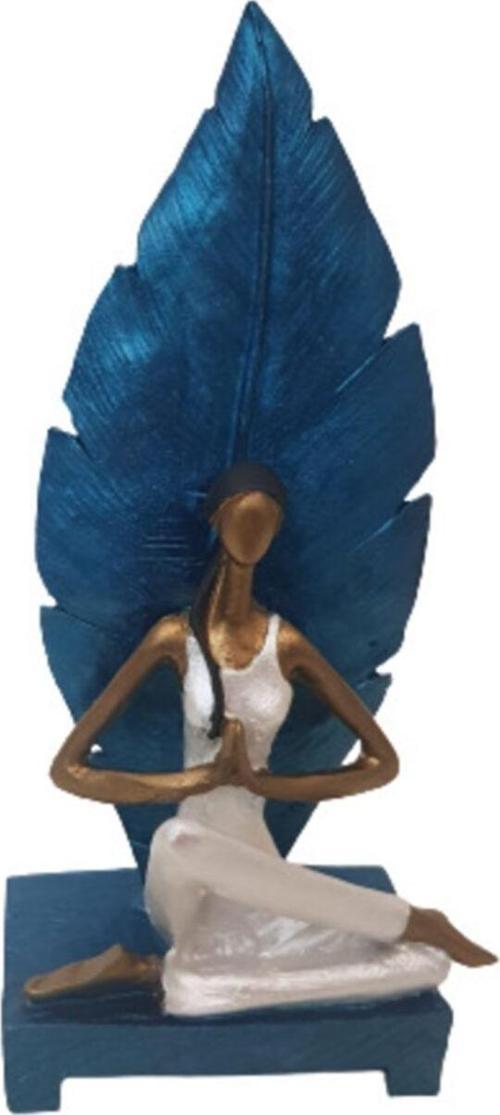 Ab Ev Dekorasyon Yapraklı Yogacı Kadın