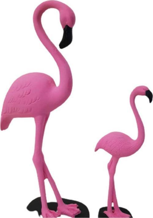 Pembe Ab Ev Ikili Flamingo Dekorasyon