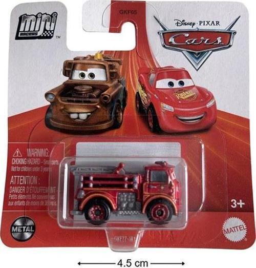 Disney Pixar Cars - Mini Racers - Red Fire Engine - Red Rossa
