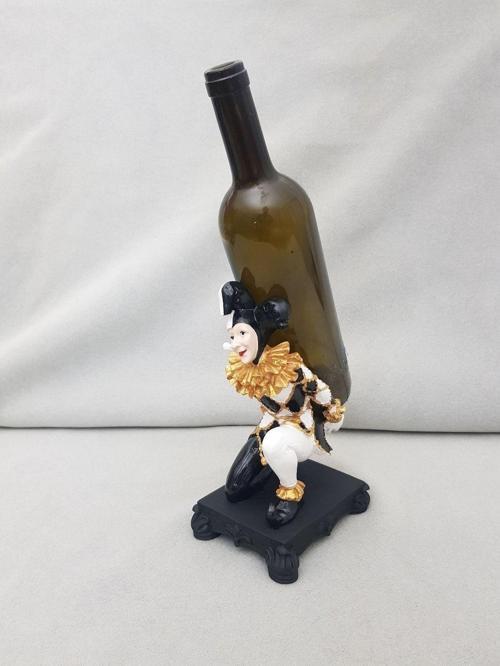 Soytarı Palyaço Şaraplık Şişelik Biblo Dekor Şaraplık Şişe Tutucu