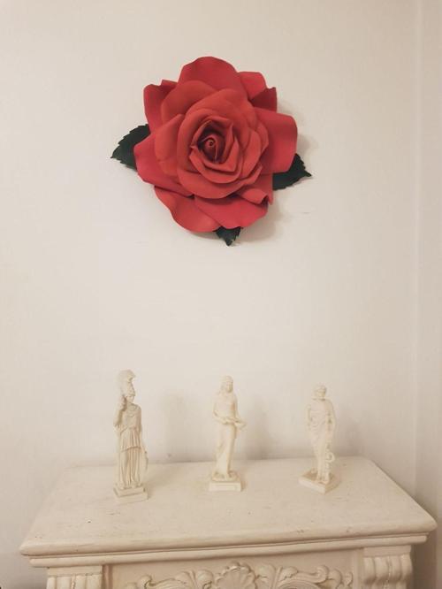 Duvar Gül Dekor 35Cmx35Cm