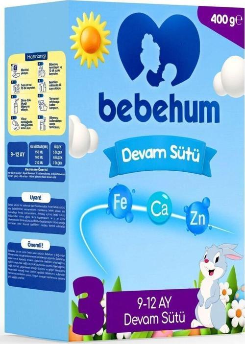 3 Devam Sütü 400 Gr 9-12 Ay