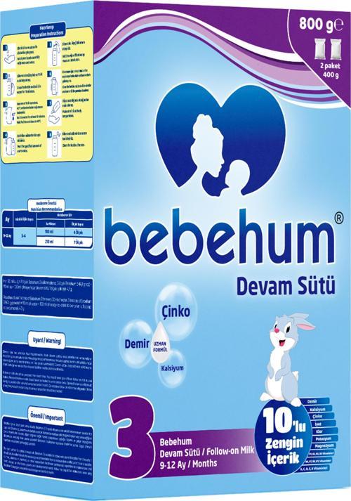 3 Devam Sütü 800 Gr 9-12 Ay