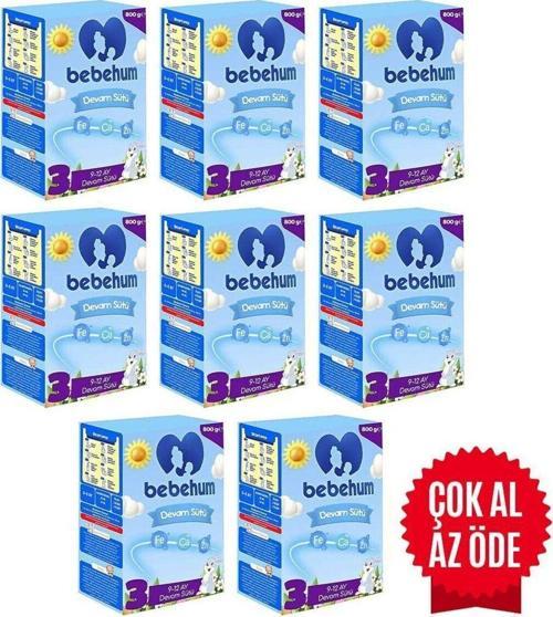 3 Devam Sütü 800 Gr 9-12 Ay 8 Adet