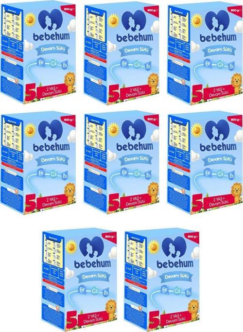 5 Devam Sütü 800 Gr 2 Yaş+ 8 Adet