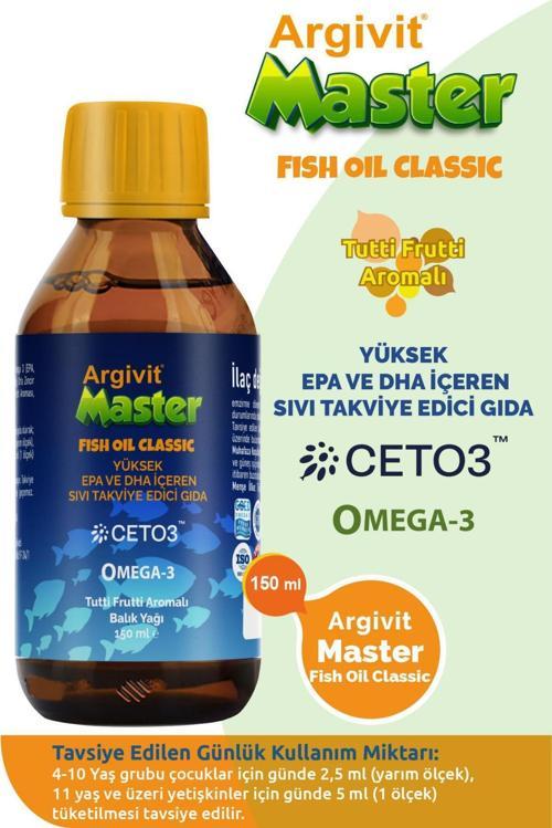 Master Fish Oil-Balık Yağı 150ml