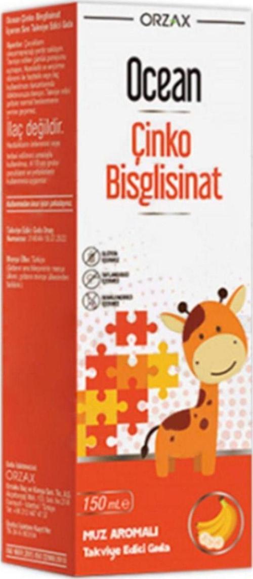 Çinko Bisglisinat Şurup Muz Aromalı 150 ml