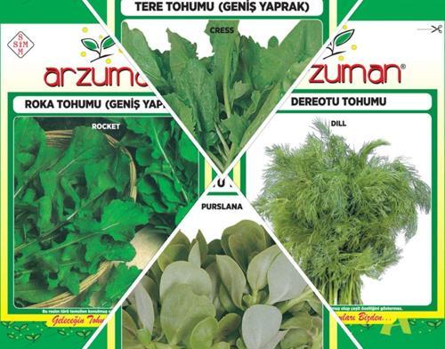 DEREOTU-ROKA-SEMİZOTU-TERE 4'LÜ TOHUM SETİ