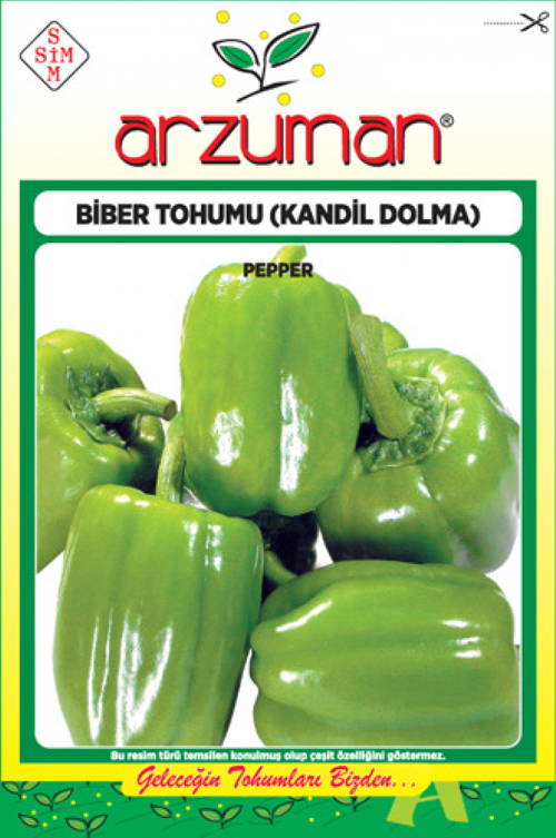 KANDİL DOLMA BİBER TOHUMU 10 GR ORT 1200 AD TOHUM