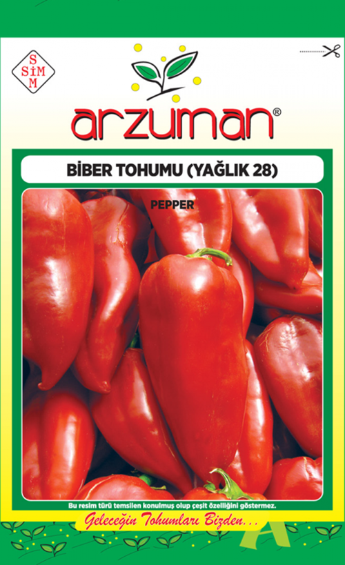 YAĞLIK KAPYA BİBER TOHUMU 10 GR ORT 1200 AD TOHUM