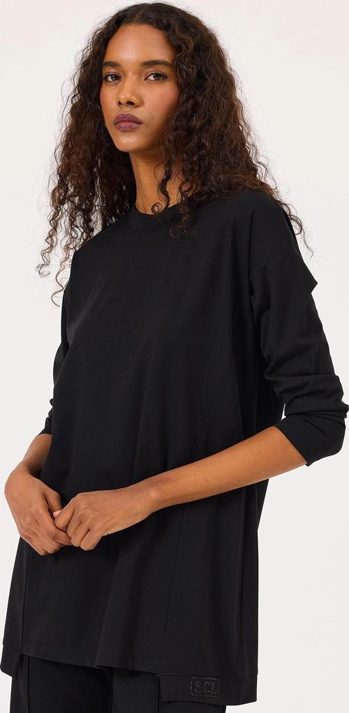 Kadın Örme Kumaş Basic Tunik 1015 Siyah