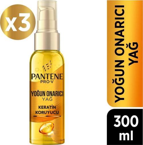 Saç Bakım Yağı Keratin Özlü Onarıcı E Vitaminli 100 ML x 3 Adet