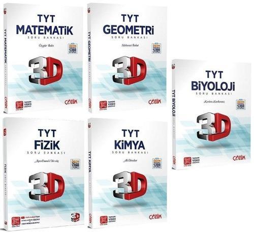 3D Yayınları YKS TYT Sayısal Soru Bankası 5 li Set 