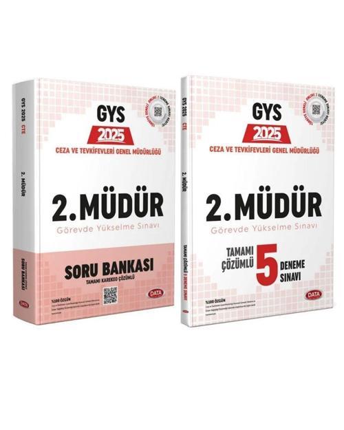 Data Yayınları 2025 GYS Ceza Tevkifevleri Ceza İnfaz Kurumu 2. Müdür Soru + 5 Deneme 2 li Set Görevde Yükselme Data Yayı