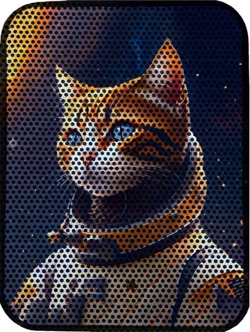 Büyük Boy Elekli Tuvalet Önü Desenli Kedi Kumu Paspası 60 X 80 Cm