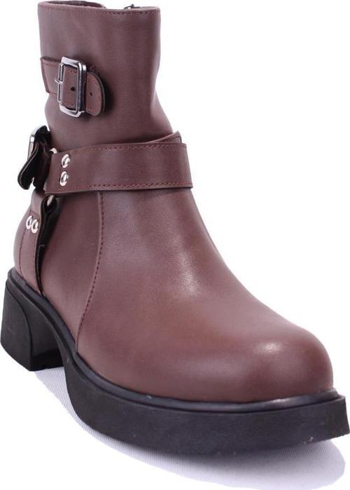 DZA07-115307 Kahve Günlük Düz Taban Spor Kadın Bot