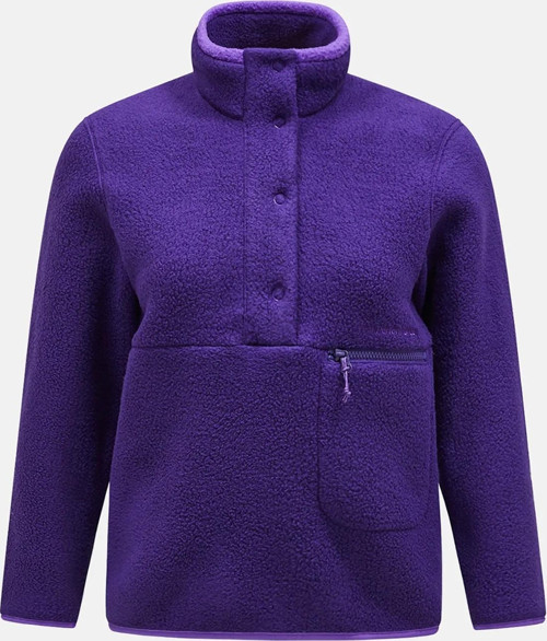 G78130120 W Fleece Snap T-Neck Kadın Polar