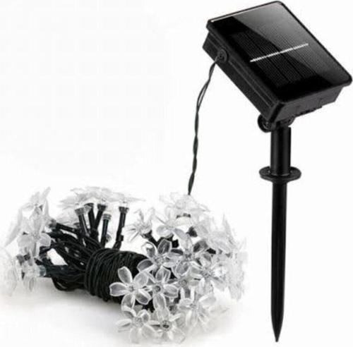Solar Çiçekler Led Işık Zinciri 7.7 Metre 30 Ledli
