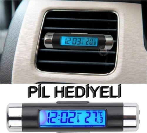 Auto Ware Araç Içi Saat Termometre Özellikli