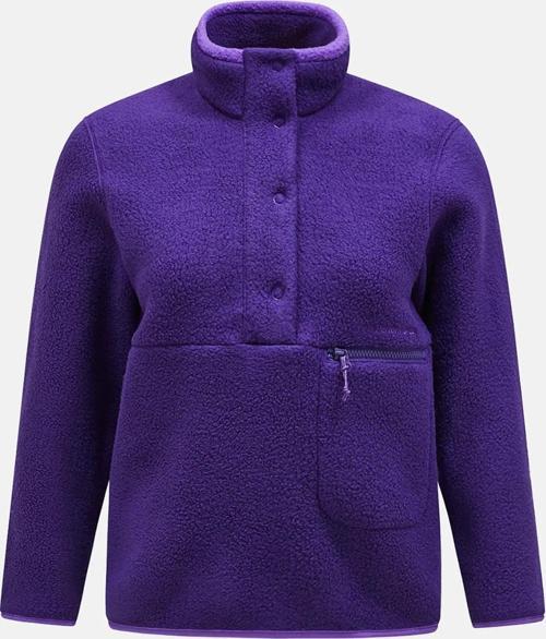 G78130120 W Fleece Snap T-Neck Kadın Polar