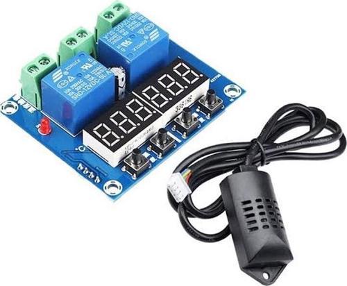 XH-M452 DC 12V 10A dijital LED Çift Çıkış Sıcaklık ve Nem Kontrol Modülü