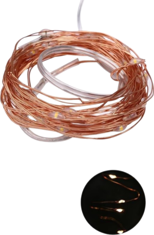 Led Peri Işık Dekoratif Özel Konsept Yılbaşı USB Bağlantılı 5m Sarı Peri Led Aydınlatma