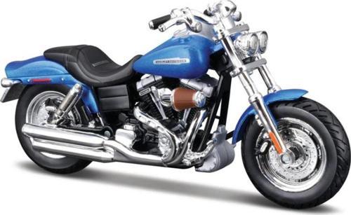 Harley Davidson 2009 FXDFSE CVO Fat Bob Mavi 1:18 Model Motosiklet 31360