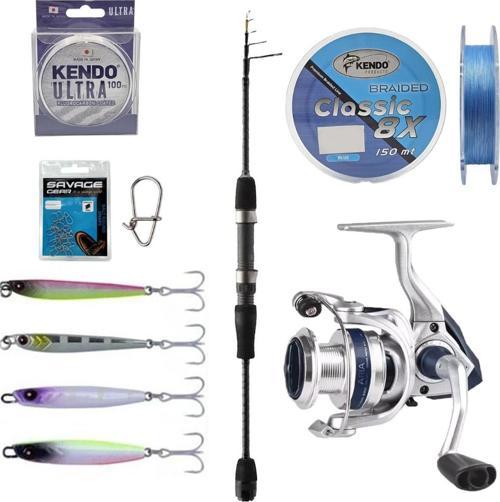 YekOutdoor Profesyonel LRF Olta Seti Okuma 210cm 1-8 gr Lrf Kamışı&Okuma ARIA-1000a Olta Makinesi