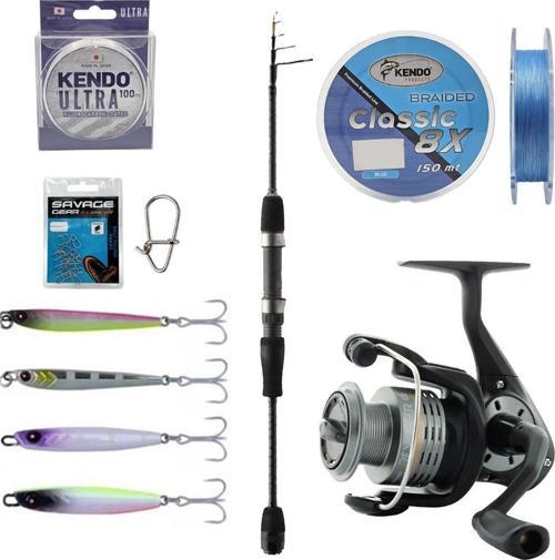 YekOutdoor Profesyonel LRF Olta Seti Okuma 210cm 1-8 gr Lrf Kamışı&Okuma Revenger RV-25 FD Olta Makinesi