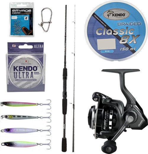 YekOutdoor LRF JİG Seti Okuma Wave Power 213 cm 0-8 gr Lrf Kamışı&Okuma Acuador ACU-1000A 3+1BB Olta Makinesi