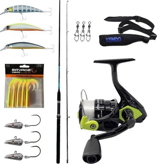 YekOutdoor Okuma Levrek-Çipura Spin Olta Seti Okuma G-Power Spin 8' 240cm 15-40 gr 2 Parça Spin Kamışı&Okuma Fin Chaser 