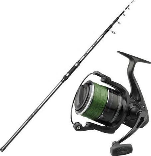 YekOutdoor Sazan Kamışı Seti Okuma Alaris Tele Surf 390 cm 100-200 gr Surf Kamışı & Dam Quick Darkside 4B Spod 7000S FD 