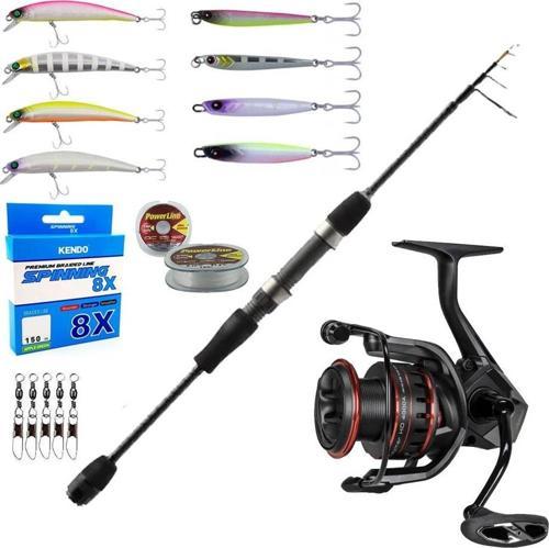 YekOutdoor Okuma Profesyonel LRF Seti Okuma Lrf-Tele-706UL 210cm 1-8 gr Lrf Kamışı&Okuma Ceymar HD CHD-2500A Matt Black 