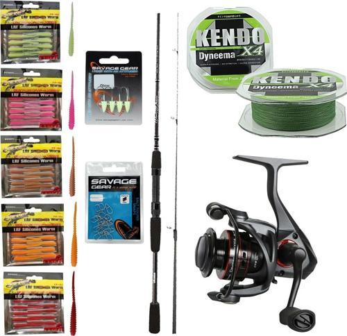 YekOutdoor Silikonlu LRF Seti Okuma Wave Power 213 cm 0-8 gr Lrf Kamışı&Okuma Ceymar C-2500A 7+1BB Olta Makinesi