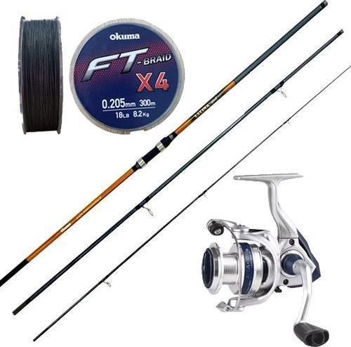 YekOutdoor Okuma Salina Surf Kamışı Seti Okuma Salina Surf 14' 420 cm 3 Parça Surf Kamışı & Okuma ARIA-8000a Painting Si