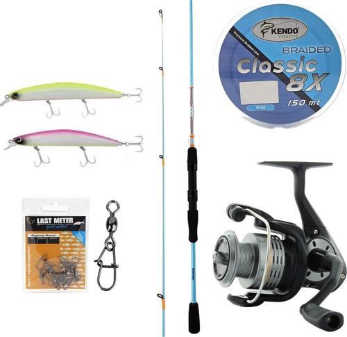 YekOutdoor Okuma Spin Olta Seti Okuma Fuel Spin 2,44 cm 15-40 gr 2 Parça Spin Kamışı&Okuma Revenger RV-40 FD Olta Makine