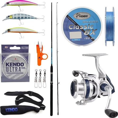 YekOutdoor Spin Olta Seti Okuma G-Power Spin 8' 240cm 15-40 gr 2 Parça Spin Kamışı&Okuma ARIA-3000a Painting Silver 1BB 