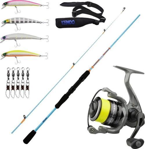 YekOutdoor Okuma Spin Olta Seti Okuma Fuel Spin 2,74 cm 7-30 gr 2 Parça Spin Kamışı&Dam Quick Dynabraid 4 4000S FD 3+1BB