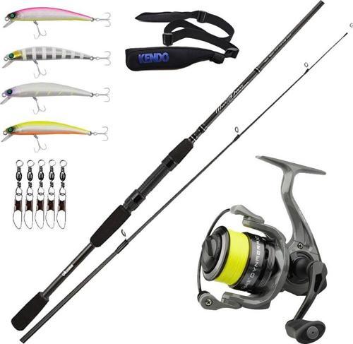 YekOutdoor Okuma Spin Olta Seti Okuma Wave Power 2,74 cm 7-30 gr 2 Parça Spin Kamışı&Dam Quick Dynabraid 4 3000S FD 3+1B